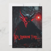 Monster Bash Red Mit Augen Crawling Devil Hallowee Einladung (Vorderseite)