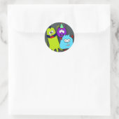 Monster Bash Round Stickers (Tasche)
