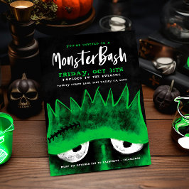 Monster Bash | Spooky Frankenstein Halloween-Party Einladung