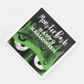Monster Bash | Spooky Frankenstein Halloween-Party Serviette (Ecke)