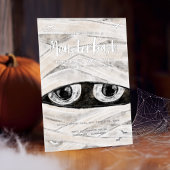 Monster Bash Spooky Wrapped Mummy Halloween Party Folieneinladung