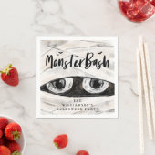 Monster Bash Spooky Wrapped Mummy Halloween Party Serviette (Beispiel)