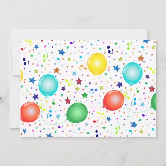 Monster Bear Kindergeburtstag Party Einladung (Rückseite)