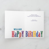 Monster Bear Kindergeburtstag Party Karte (Innenseite)