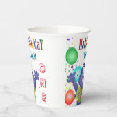 Monster Bear Kindergeburtstag Party Pappbecher (Links)