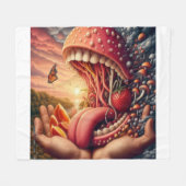 Monster Big Mund Fleecedecke (Vorderseite (Horizontal))