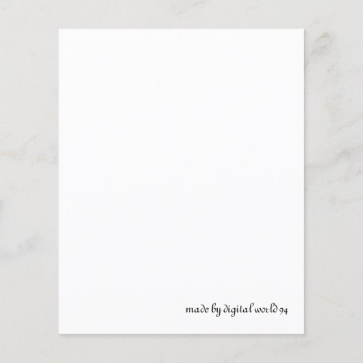 Monster Bingo - Baby-Dusche (Rückseite)