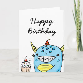 Monster Birthday Card #1 Karte