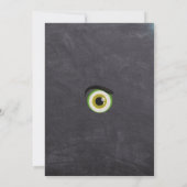 Monster Birthday Chalkboard Einladung (Rückseite)