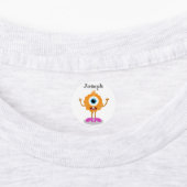 Monster Birthday Party für Individuelle Name-Label Etiketten (Befestigt)