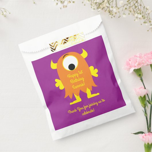 Monster Birthday Party Geschenktütchen (Versiegelt)
