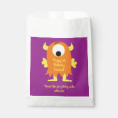 Monster Birthday Party Geschenktütchen (Vorderseite)
