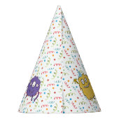 Monster Birthday Party Hat Partyhütchen (Rückseite)