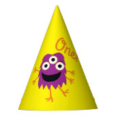 Monster Birthday Party Partyhütchen (Vorderseite)