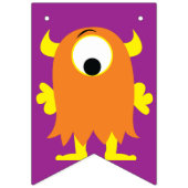 Monster Birthday Party Wimpelkette (Erste Fahne)