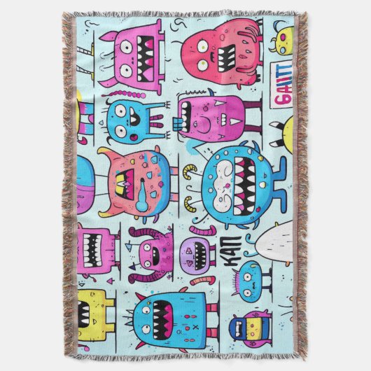 Monster Blanket Decke (Vorderseite Vertikal)