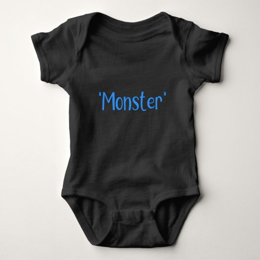 "Monster" Boy Baby Strampler (Vorderseite)