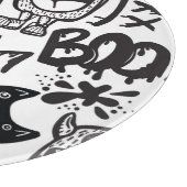 Monster Boys: Handgezeichnetes Muster Schneidebrett (Ecke)