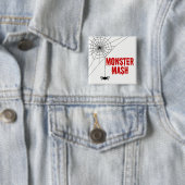 Monster-Brei-Halloween-Spinnen-Netz Button (Beispiel)