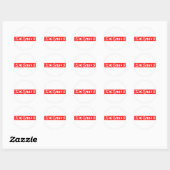 Monster-Briefmarke Runder Aufkleber (Blatt)