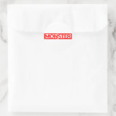 Monster-Briefmarke Runder Aufkleber (Tasche)
