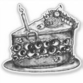 Monster-Cake-Sticker Aufkleber (Vorderseite)
