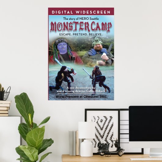 Monster Camp Poster (Heimbüro)