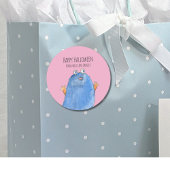 Monster Candy Happy Halloween Runder Aufkleber