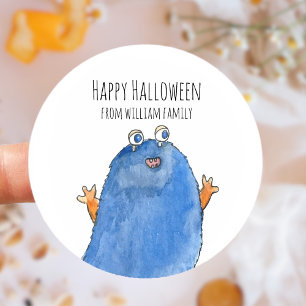 Monster Candy Happy Halloween Runder Aufkleber