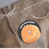 Monster Candy Happy Halloween Runder Aufkleber