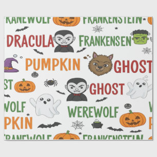 Monster Candy Parade zu Halloween Geschenkpapier