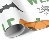 Monster Candy Parade zu Halloween Geschenkpapier (Rolleneckpunkt)