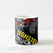 Monster Car: Abstraktes kindisch Muster Kaffeetasse (Mittel)