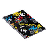 Monster Car: Abstraktes kindisch Muster Notizblock (Rechte Seite)