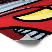Monster Car: Abstraktes kindisch Muster Poster (Ecke)