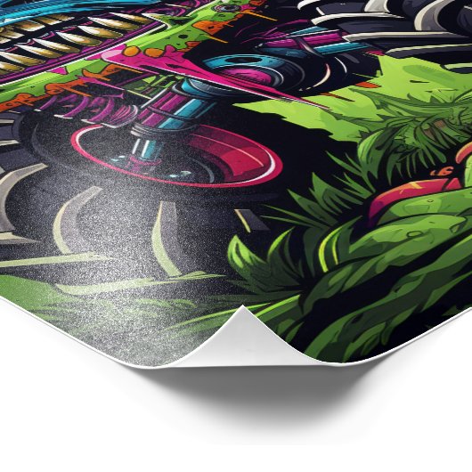 Monster Cars Fotodruck (Ecke)