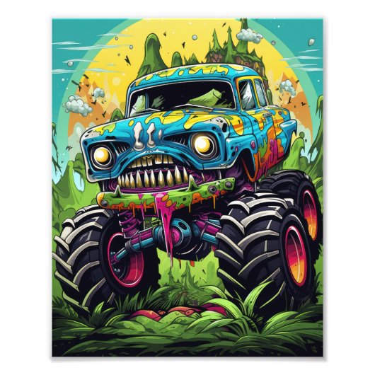 Monster Cars Fotodruck (Vorne)