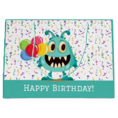 Monster/Cartoon/Alien Große Geschenktüte (Vorderseite)