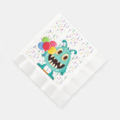 Monster/Cartoon/Alien Serviette (Ecke)
