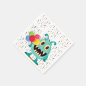 Monster/Cartoon/Alien Serviette (Ecke)