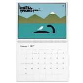 Monster-Cartoon-Kalender (zwei Seiten) Kalender (Feb 2027)