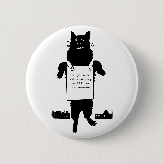 Monster Cat Button (Vorderseite)