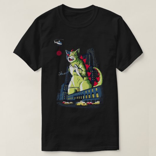 Monster Cat MechaCatzilla T-Shirt (Design vorne)