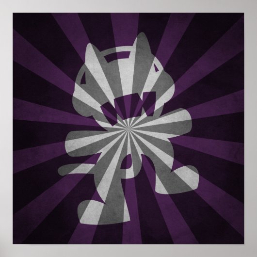 Monster Cat Outburst Poster Design (Vorne)