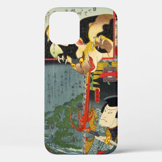 Monster Cat, Toyokuni, Ukiyo-e Case-Mate iPhone Hülle (Rückseite)