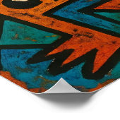 Monster Chaos Fun Künstlerisch Wall Poster Print (Ecke)