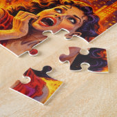 Monster-Chaos Retro Vintage Horror Puzzle (Seite)