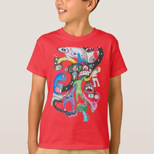 Monster Collage Boys T - Shirt (Vorderseite)
