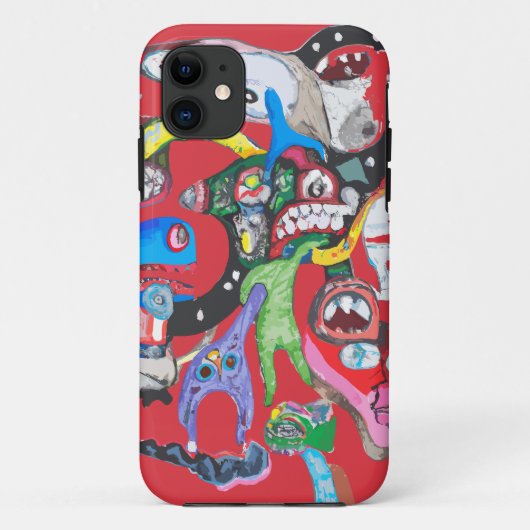 Monster-Collage Case-Mate iPhone Hülle (Rückseite)