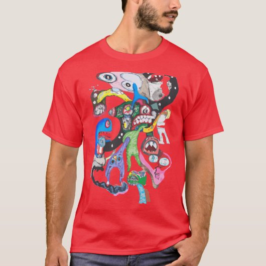 Monster-Collage T-Shirt (Vorderseite)